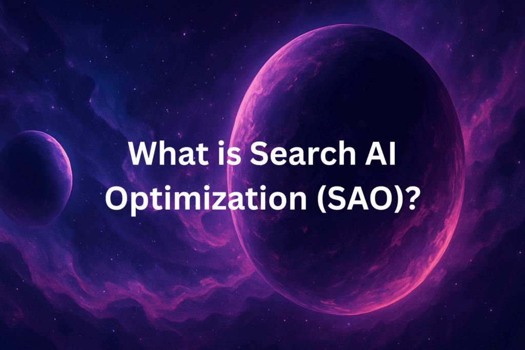 What is Search AI Optimization (SAO)?